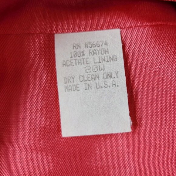 New Appleseeds Blazer Plus 20W Bright Pink Long Sleeve Gold Button Front Jacket - Picture 8 of 8